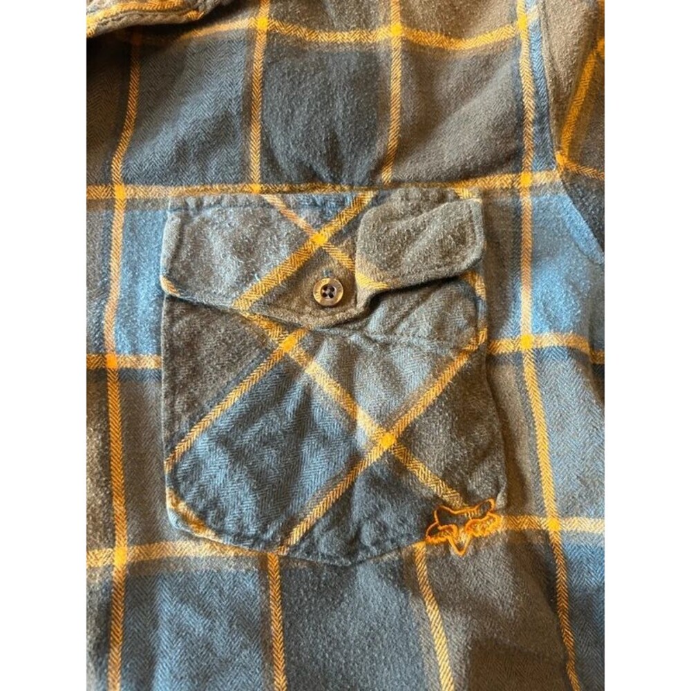 Fox Racing Plaid Flannel Button Up Shirt - Picture 5 of 6